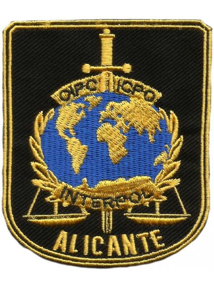 Policía Nacional CNP interpol Alicante parche insignia emblema distintivo