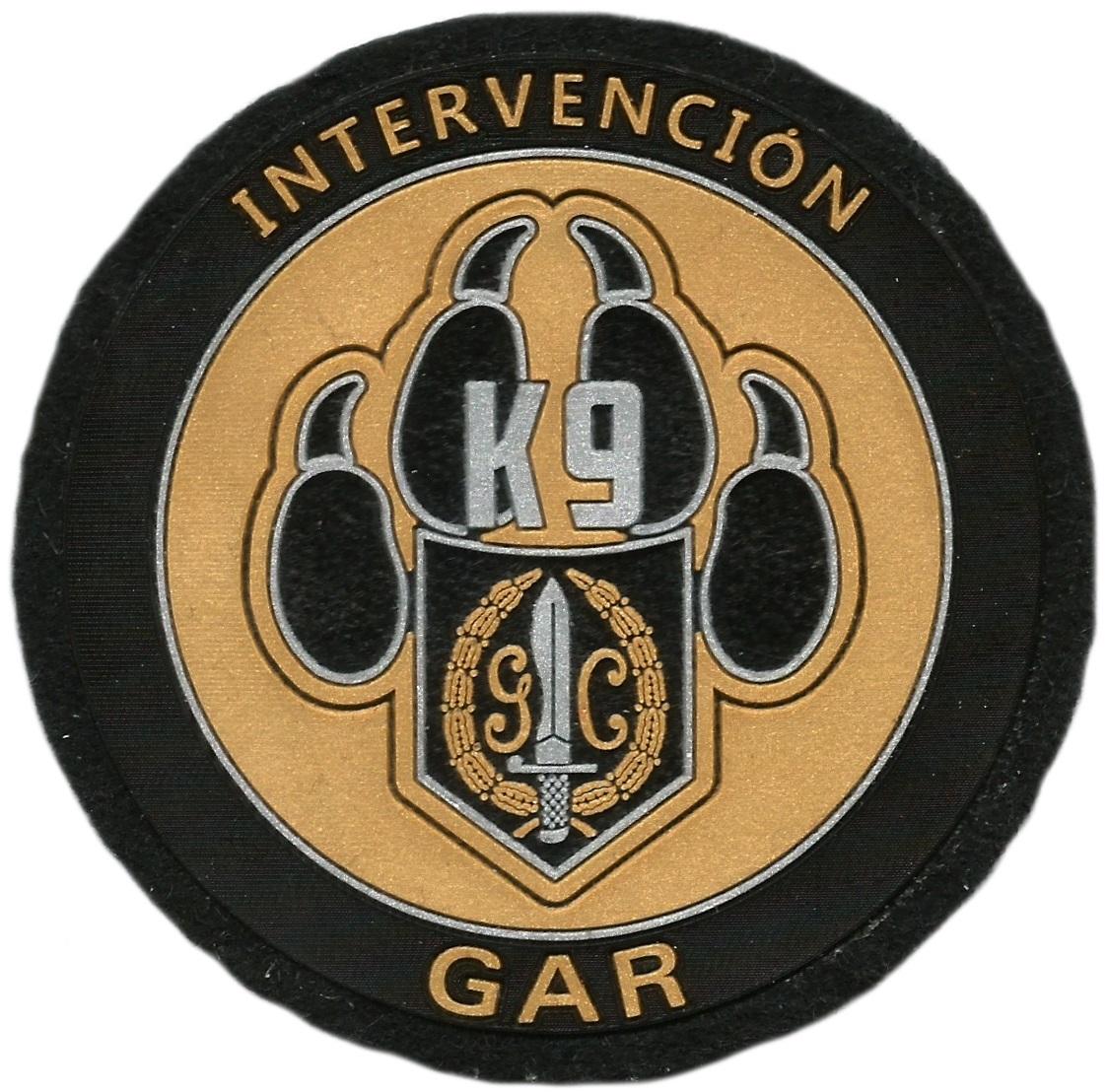 Guardia civil gar intervención con perros k-9 parche insignia emblema distintivo 