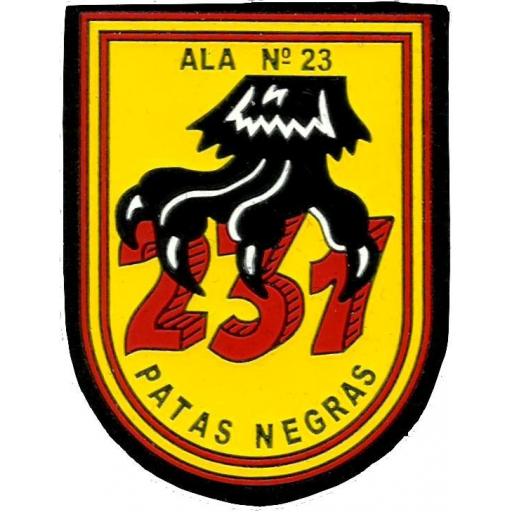 Ejército del aire escuadrón 231 patas negras parche insignia emblema distintivo