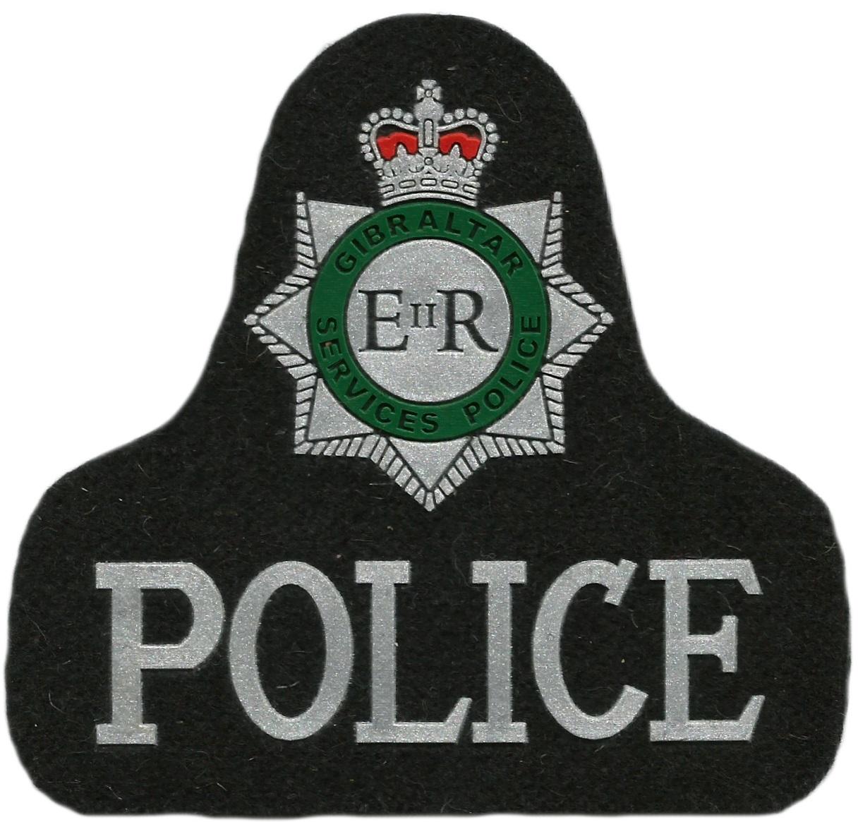 Servicio de Policía de Gibraltar Police Service parche insignia emblema distintivo