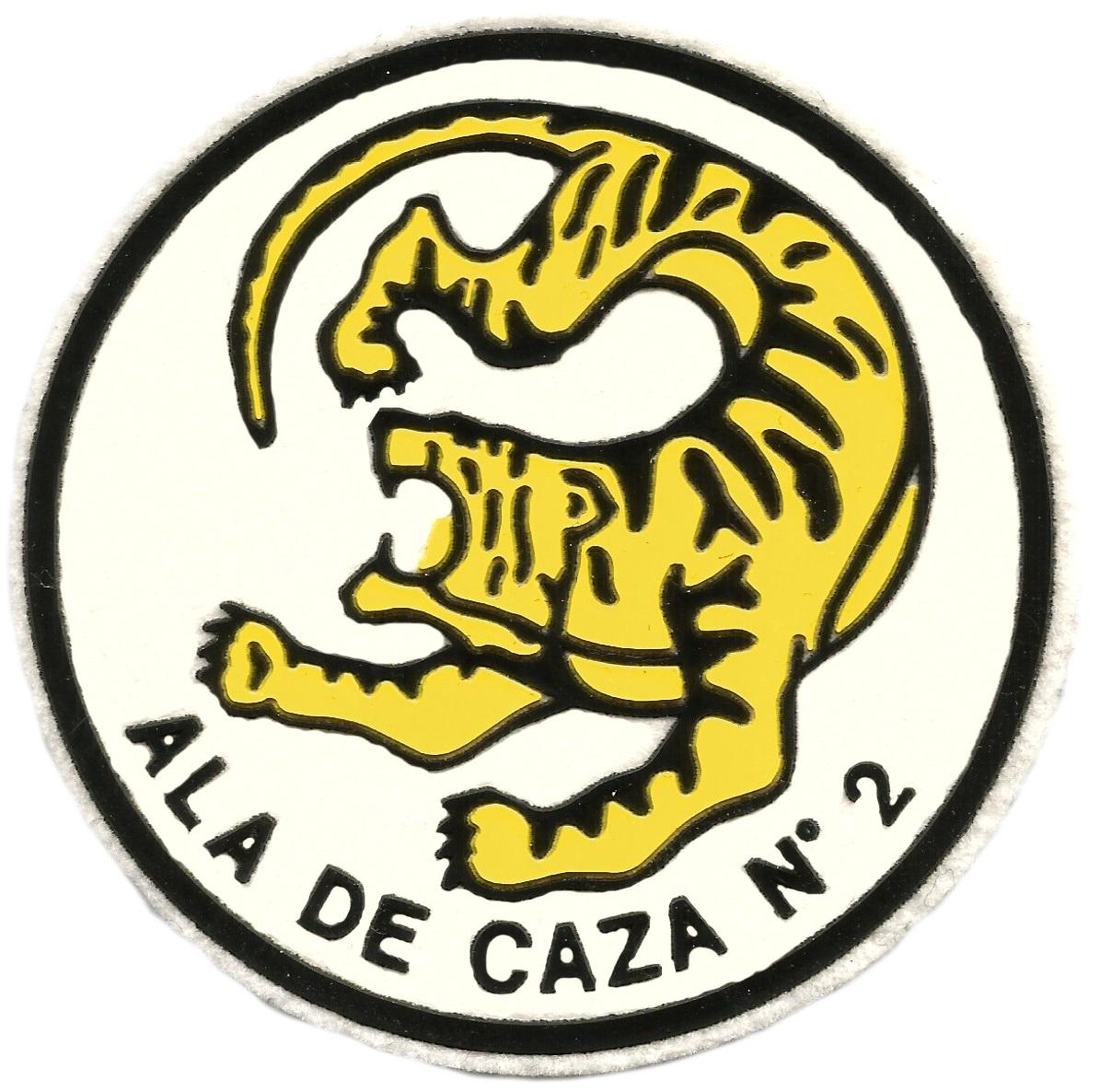Ejército del Aire Ala de caza 2 parche insignia emblema distintivo ecusson patch Air Force 