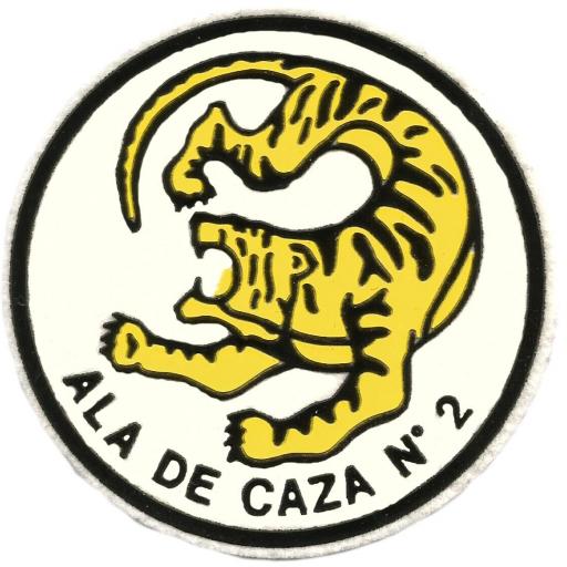 Ejército del aire ala de caza 2 parche insignia emblema distintivo [0]