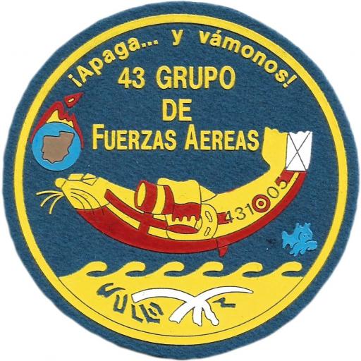 Ejército del aire grupo 43 parche insignia emblema distintivo [0]