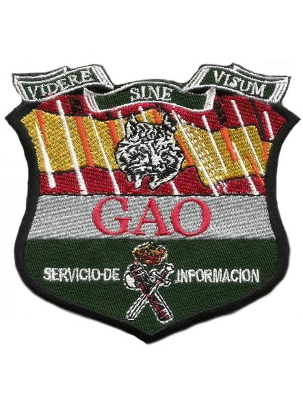 Guardia civil GAO servicio de información parche insignia emblema distintivo patch ecusson [0]