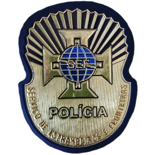 Policía de Portugal Servicio de Extranjeros y Fronteras parche insignia emblema distintivo