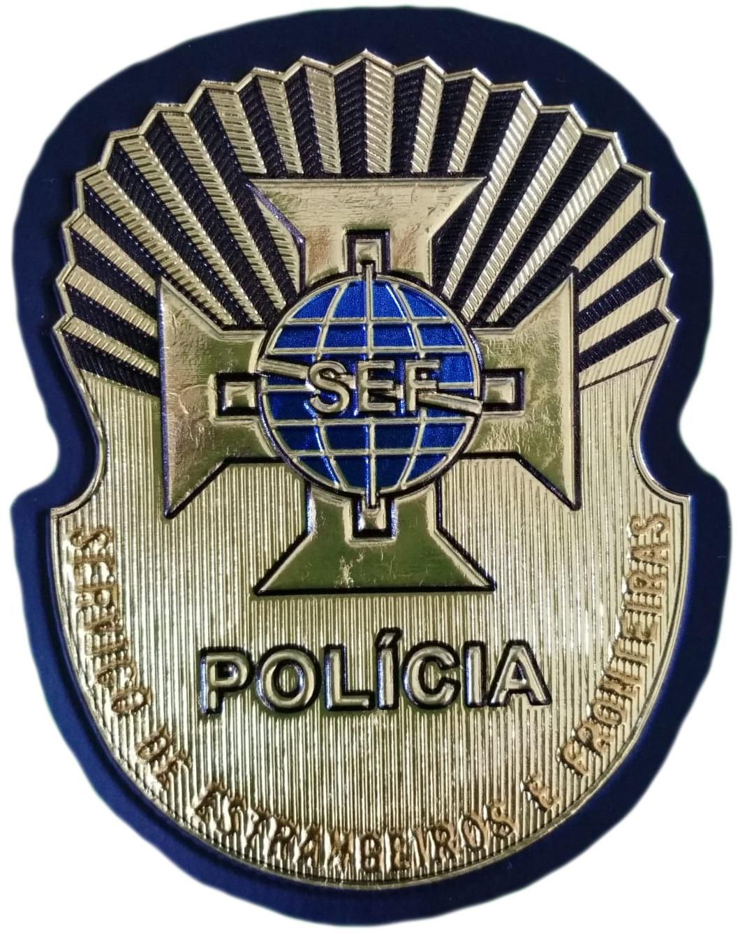 Policía de Portugal Servicio de Extranjeros y Fronteras parche insignia emblema patch ecusson border police
