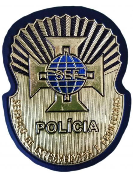 Policía de Portugal Servicio de Extranjeros y Fronteras parche insignia emblema patch ecusson border police [0]