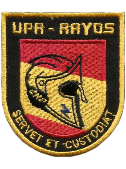Policía Nacional Rayos UPR Alicante parche insignia emblema patch ecusson