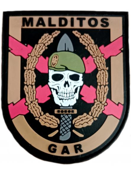 Guardia civil GAR Grupo acción rápida Antiterrorista Malditos parche insignia emblema distintivo [0]