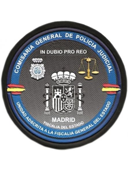 POLICÍA NACIONAL CNP CGPJ UNIDAD ADSCRITA A LA FISCALÍA GENERAL DEL ESTADO - PARCHE INSIGNIA EMBLEMA DISTINTIVO