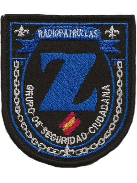 Policía Nacional CNP Radiopatrullas Z Grupo de Seguridad Ciudadana parche insignia emblema patch ecusson [0]