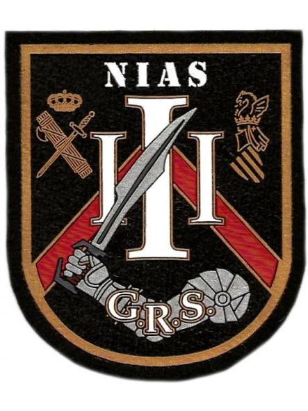 Guardia civil GRS Grupo de reserva y seguridad NIAS III Comunidad Valenciana parche insignia emblema distintivo