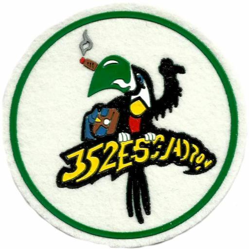 Ejército del aire escuadrón 352 parche insignia emblema distintivo [0]
