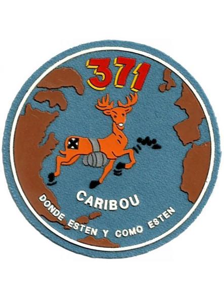 Ejército del Aire Escuadrón 371 Caribou donde estén y como estén parche insignia emblema distintivo Air Force