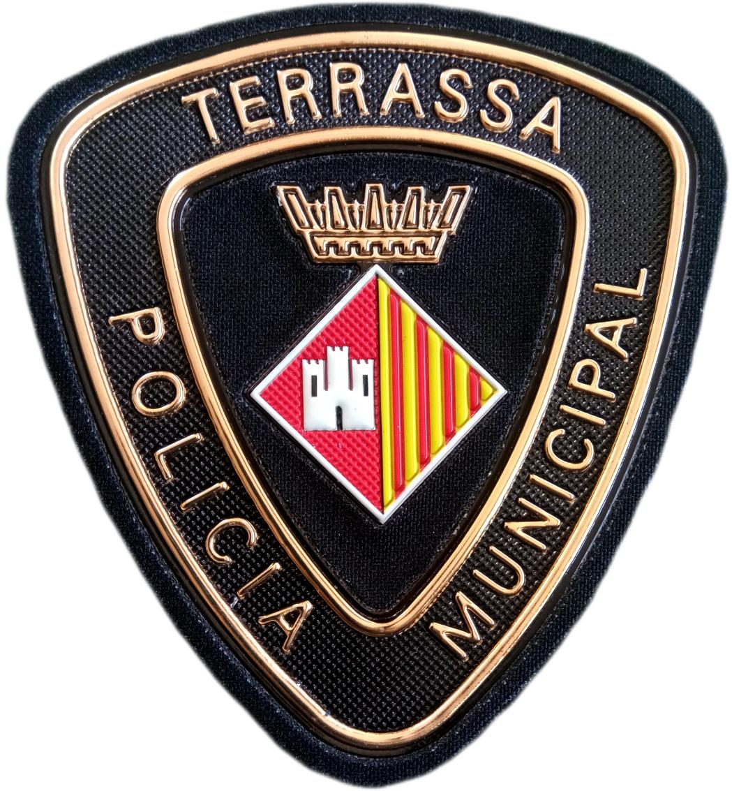 Policía Municipal Terrassa parche insignia emblema distintivo