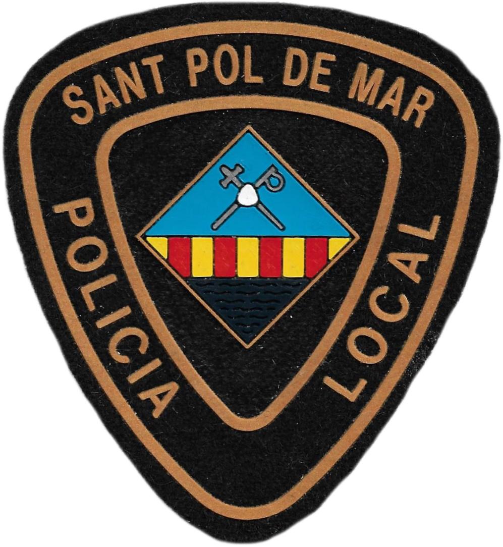 Policía Local Sant Pol de Mar parche insignia emblema distintivo
