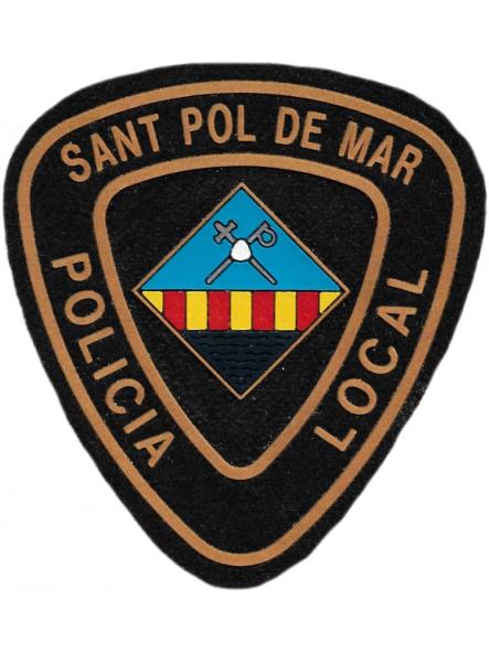 Policía Local Sant Pol de Mar parche insignia emblema distintivo