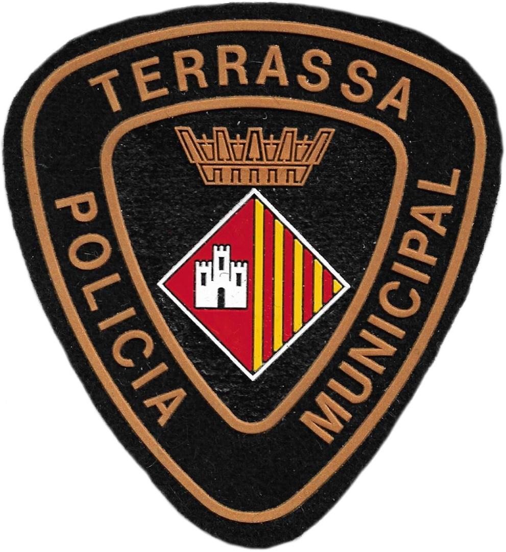 Policía municipal Terrassa parche insignia emblema distintivo