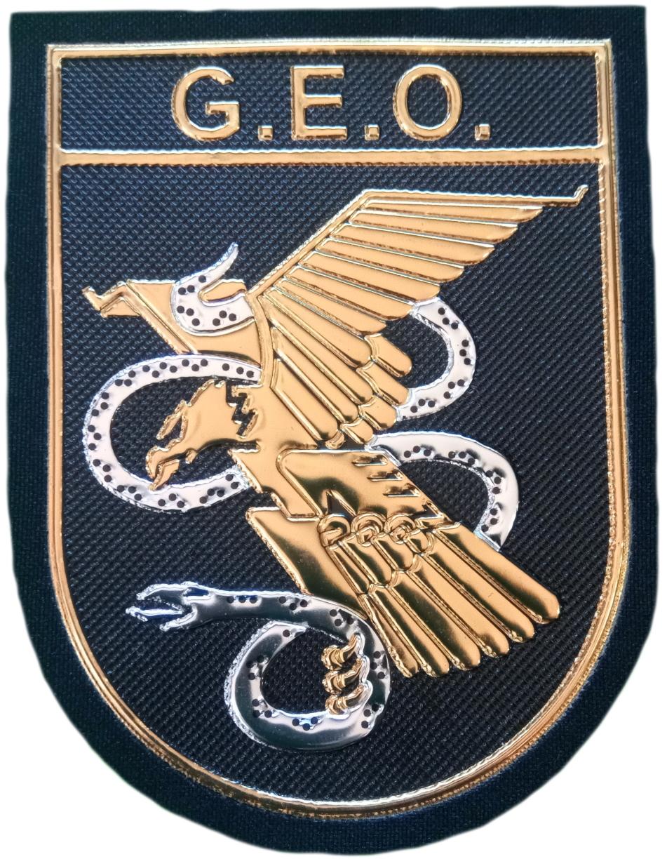 Policía Nacional CNP GEO Grupo Especial de Operaciones Swat Team parche insignia emblema distintivo