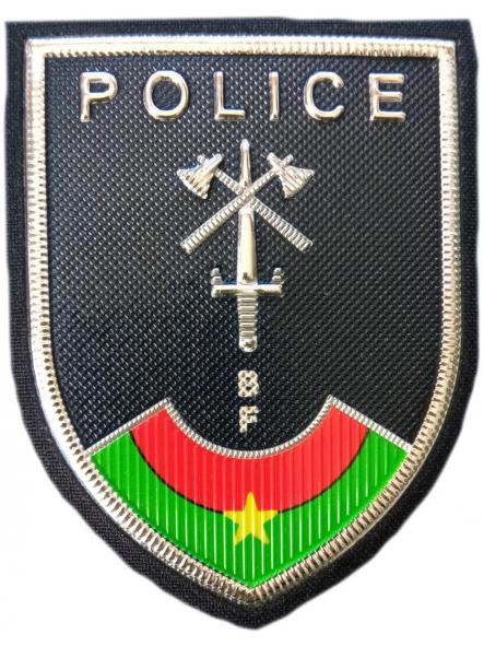 POLICÍA NACIONAL DE BURKINA FASO PARCHE INSIGNIA EMBLEMA UNIFORME DE GALA [0]