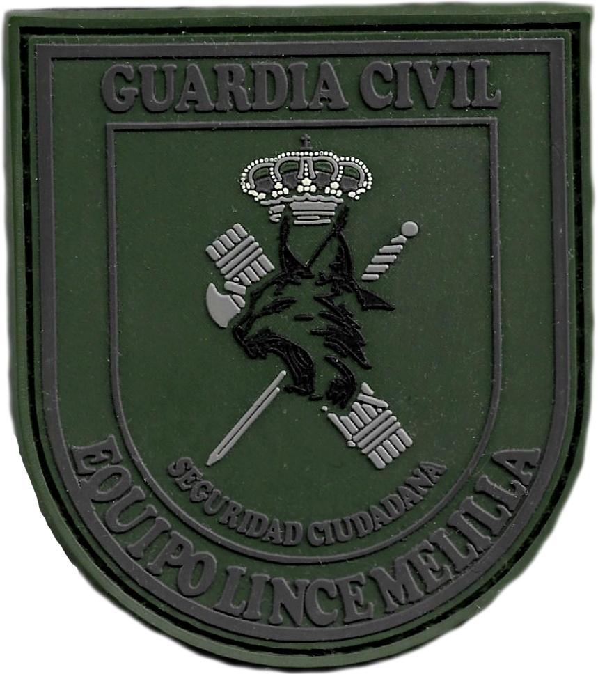 Guardia civil usecic Melilla equipo lince parche insignia emblema distintivo