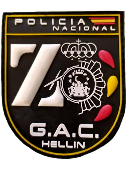 Policía Nacional CNP Grupo de Atención al Ciudadano GAC Hellín Albacete Zeta parche insignia emblema distintivo