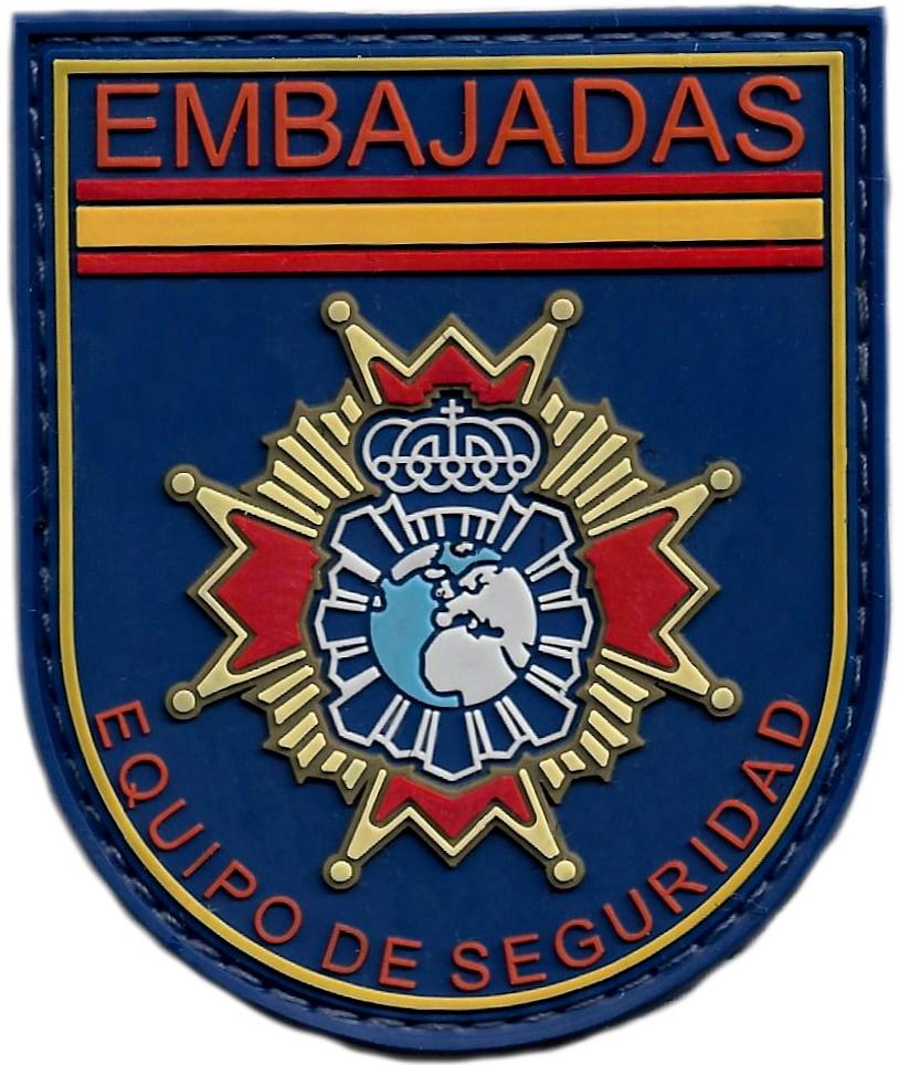 PolicÍa Nacional Cnp Embajadas Servicio De Seguridad Parche Insignia