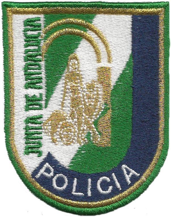 Policía nacional CNP unidad adscrita a la Junta de Andalucía parche insignia emblema distintivo