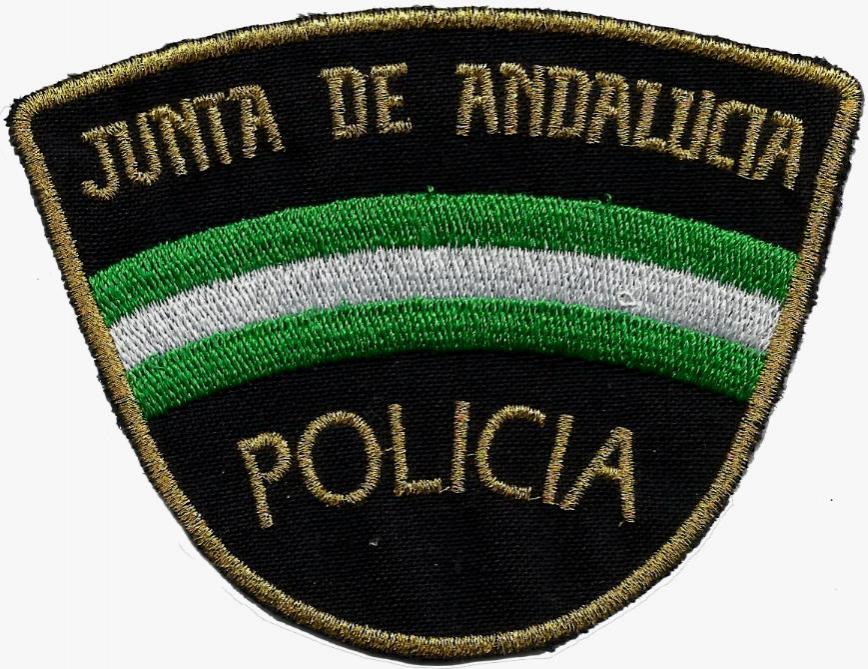Policía Nacional CNP Unidad Adscrita a la Junta de Andalucía parche insignia emblema distintivo patch ecusson