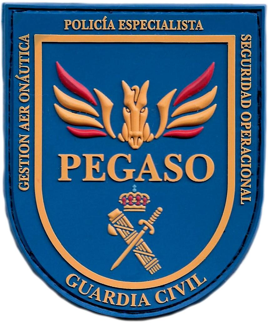 Guardia Civil Gestión Aeronáutica Helicóptero PEGASO parche insignia emblema distintivo patch ecusson