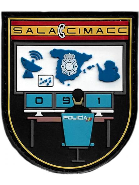 Policía Nacional CNP Sala 091 CIMACC Centro Inteligente de Mando Comunicación y Control parche insignia emblema distintivo