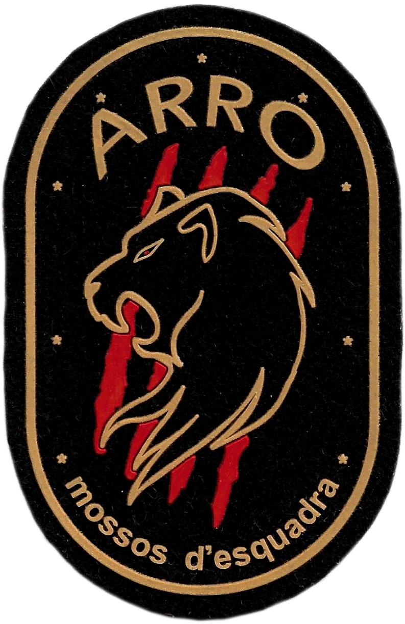 Policía Mossos Esquadra ARRO León parche insignia emblema distintivo Police Dpt