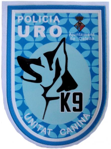 Policía Local Calella URO Unitat canina k-9 parche insignia emblema distintivo [0]