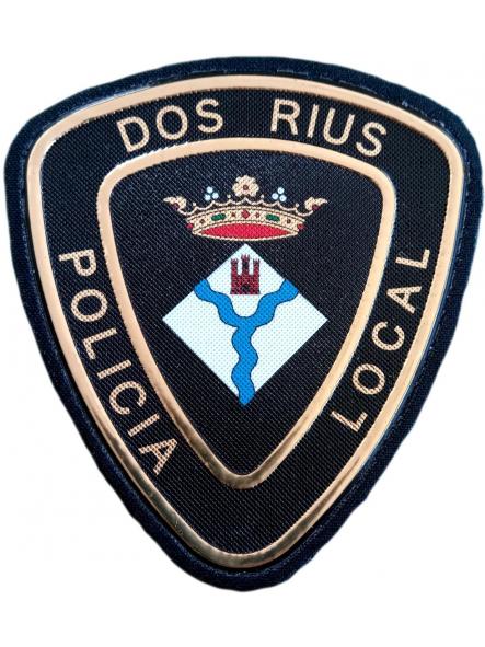Policía Local Dos Rius Cataluña parche insignia emblema distintivo