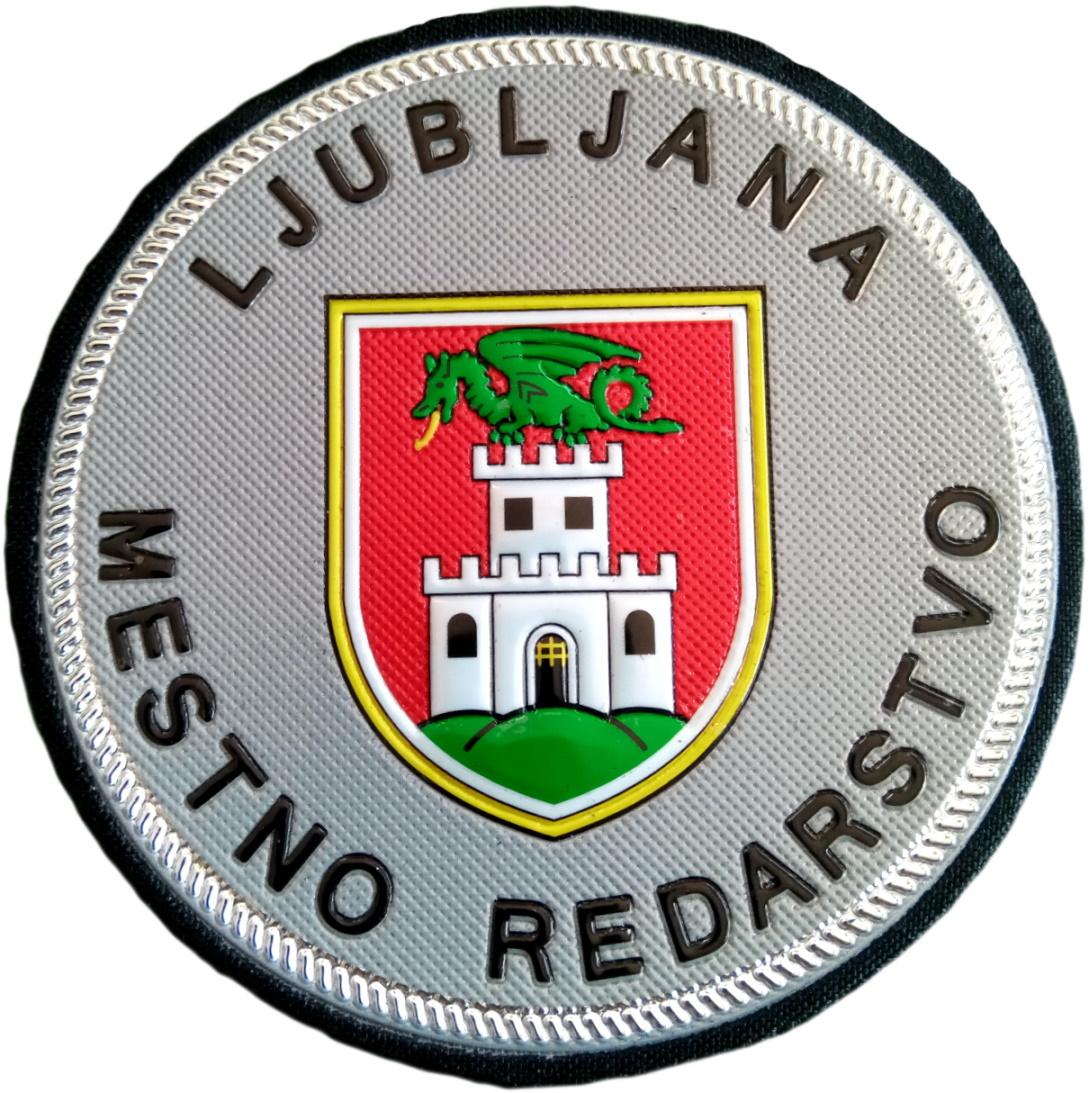 Policía Local de Ljubljana ciudad capital de Slovenia Police Mestno Redarstvo parche insignia emblema distintivo