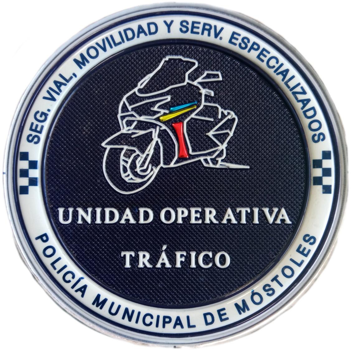 Policía Municipal de Móstoles Unidad operativa de Tráfico parche insignia emblema distintivo 
