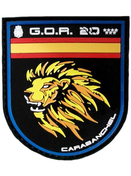 Policía Nacional CNP Grupo Operativo de Respuesta GOR 20 Carabanchel noches parche insignia emblema patch ecusson [0]