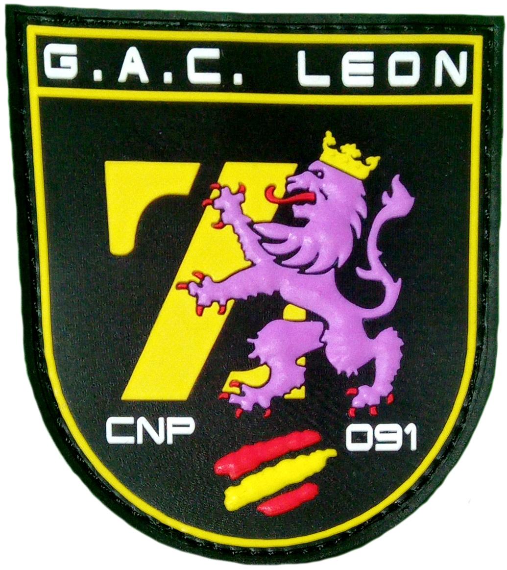 Policía Nacional CNP Grupo de Atención al Ciudadano GAC de León Parche Insignia Emblema Distintivo