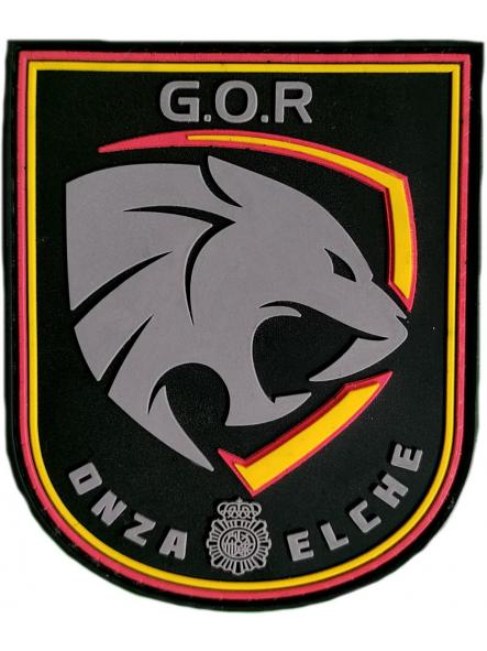 Policía Nacional CNP Grupo operativo de respuesta GOR Onza Elche parche insignia emblema patch ecusson