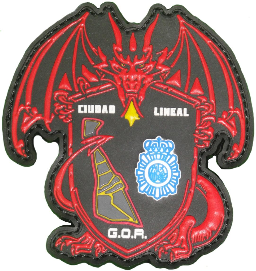 Policía Nacional CNP Grupo Operativo de Respuesta GOR Ciudad Lineal parche insignia emblema distintivo patch ecusson