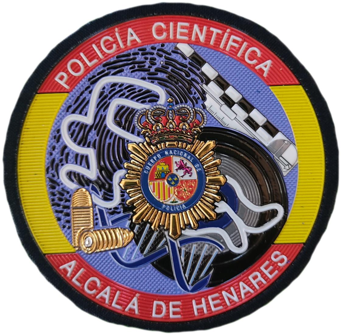 Policía Nacional CNP Científica Alcalá de Henares parche insignia emblema distintivo