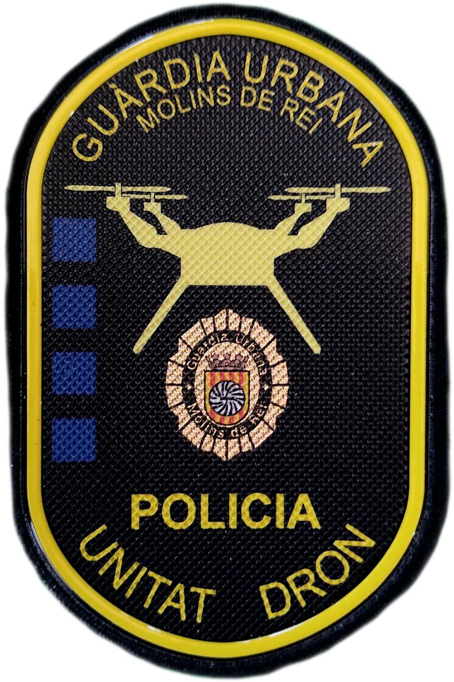 Guardia Urbana Policía Molins de Rei Unidad Dron parche insignia emblema patch ecusson