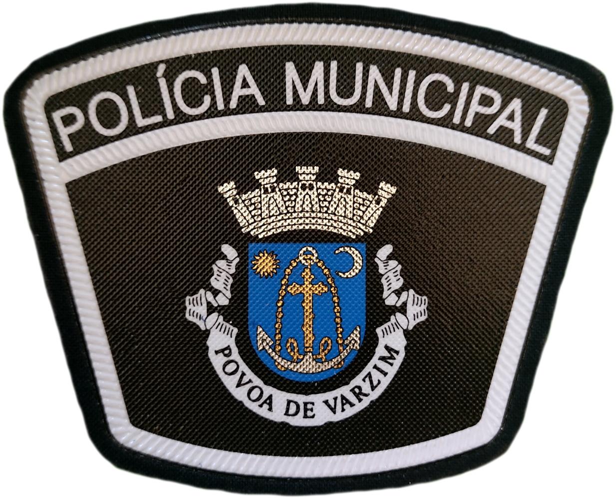 Policía Municipal Ciudad de Povoa de Varzim Portugal parche insignia emblema distintivo