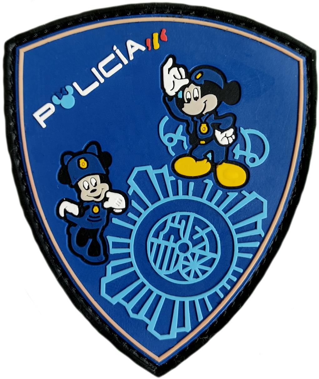 Policía Nacional CNP infantil Disney Mickey Minnie parche insignia emblema distintivo
