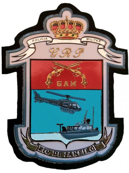 Policía Militar de Rio de Janeiro GAM Grupo Aéreo Móvil Grupamento aero movel parche insignia emblema distintivo [0]