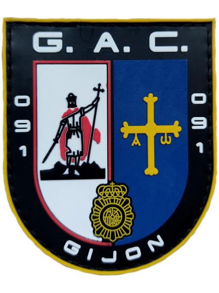 Policía Nacional CNP Grupo de Atención al Ciudadano GAC 091 Gijón Parche Insignia Emblema Distintivo