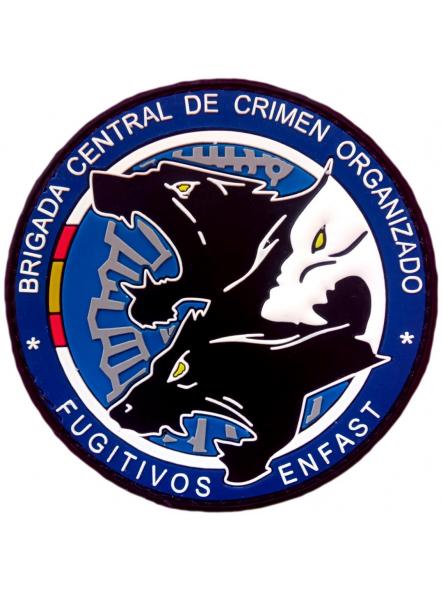 Policía Nacional CNP Fugitivos Enfast Brigada central de crimen organizado parche insignia emblema distintivo [0]