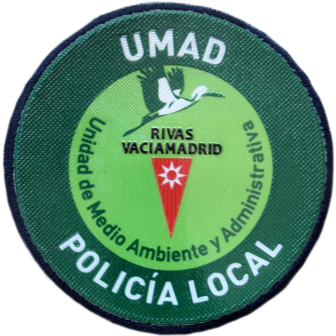 Policía Local Rivas Vaciamadrid UMAD Unidad Medio Ambiente y Administrativa parche insignia emblema distintivo
