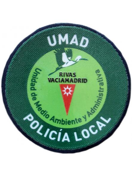 Policía Local Rivas Vaciamadrid UMAD Unidad Medio Ambiente y Administrativa parche insignia emblema distintivo