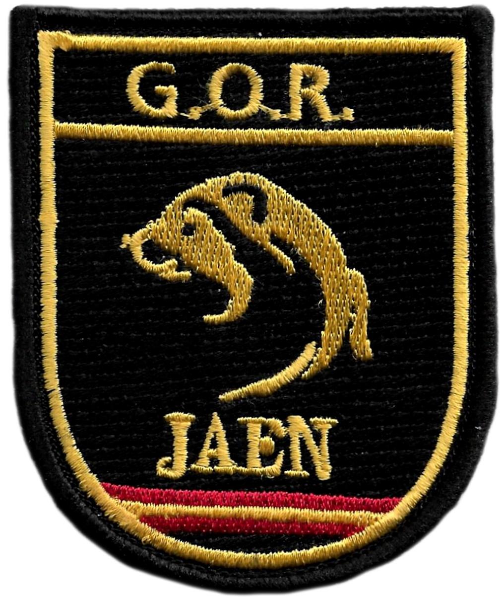 Policía Nacional CNP Grupo Operativo de Respuesta GOR Jaén parche insignia emblema distintivo